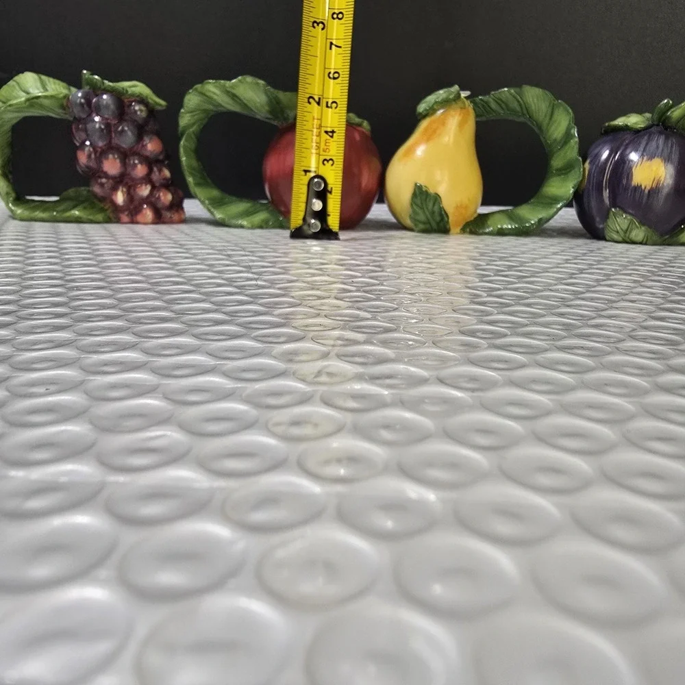 Fruit Napkin Rings Set Of Four Unmarked Tuscan Stye